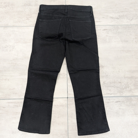 Gap Women's Crop Flair High Rise Black Wash Jeans Size 27 Petite NWT - Picture 8 of 11